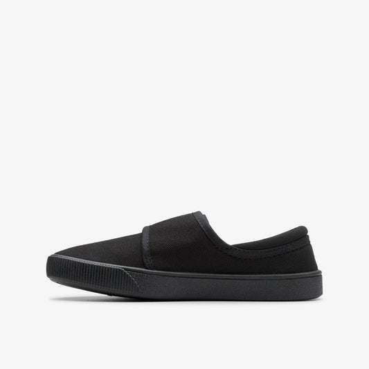 Hopper Run Black Fabric | Clarks discount - Kids
