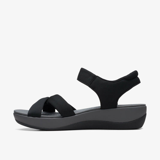 Arla Shore Black Textile | Clarks on Sale - Women