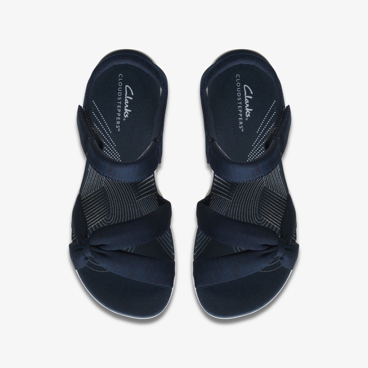 Arla Shore Navy Textile | Clarks for sale - Women