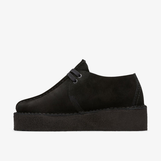 Trek Wedge Black Suede | Clarks for sale - Women