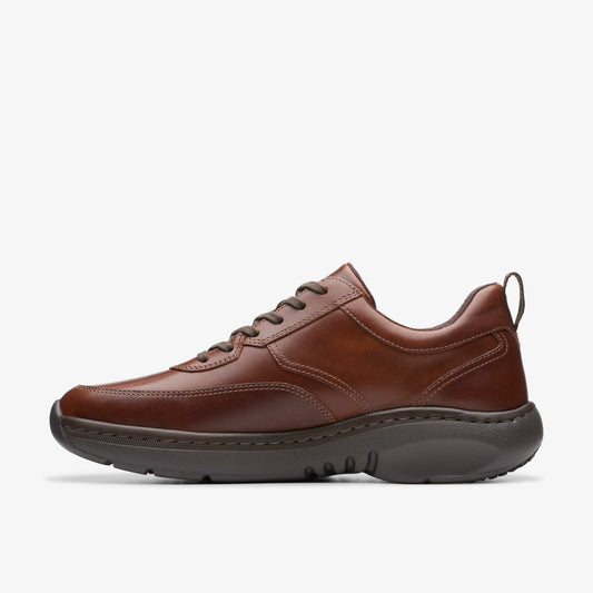 Clarks Pro Lace Dark Tan Leather | Clarks on Sale - Men