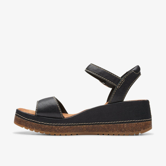 Kassanda Lily Black Leather | Clarks on Sale - Women