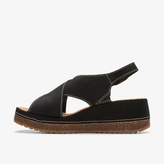 Kassanda Step Black Nubuck | Clarks discount - Women