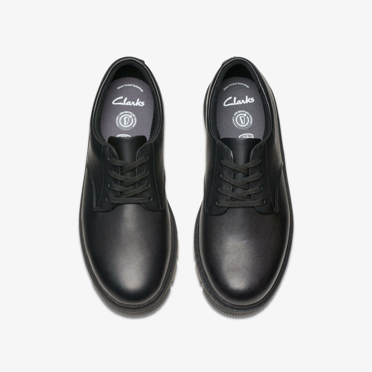 Lorcam Loop Youth Black Leather | Clarks Sale - Kids