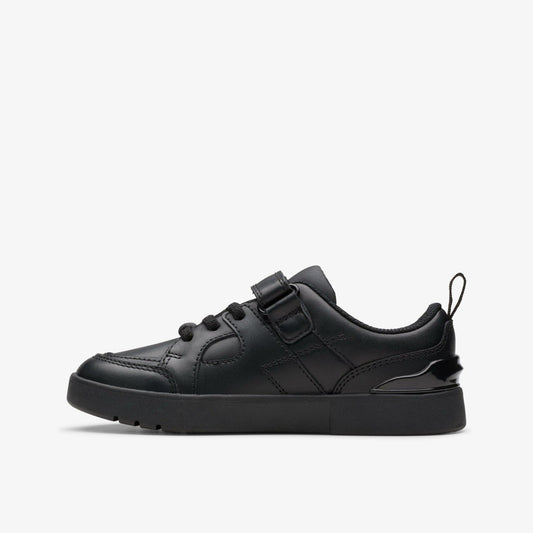 Oslo Flare Kid Black Leather | Clarks online - Kids