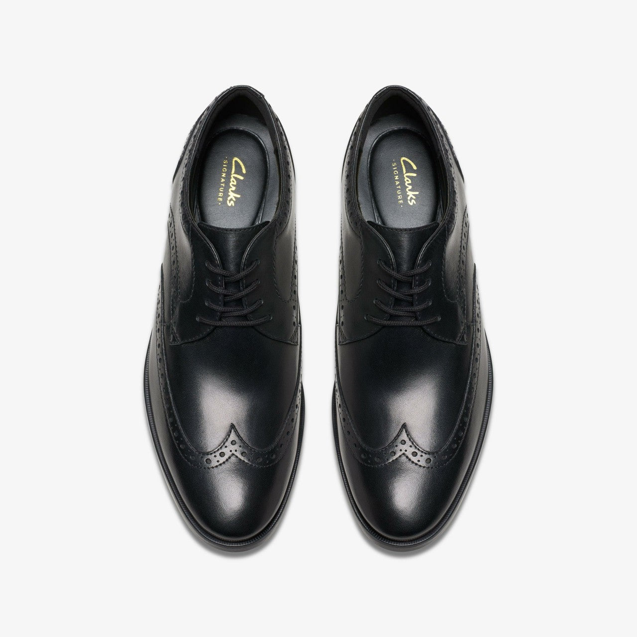 Brandon Limit Brogue Black Leather | Clarks outlet - Men