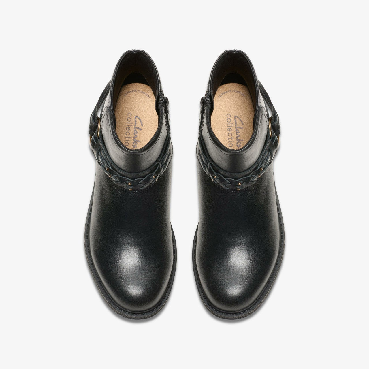 Hearth Kaylie Ankle Boot Black Leather | Clarks outlet - Women
