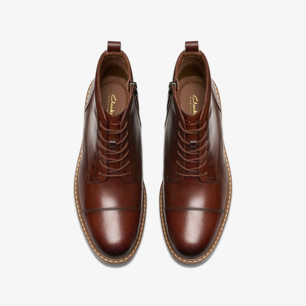 Aldwin Cap Mid Tan Leather | Clarks Sale - Men