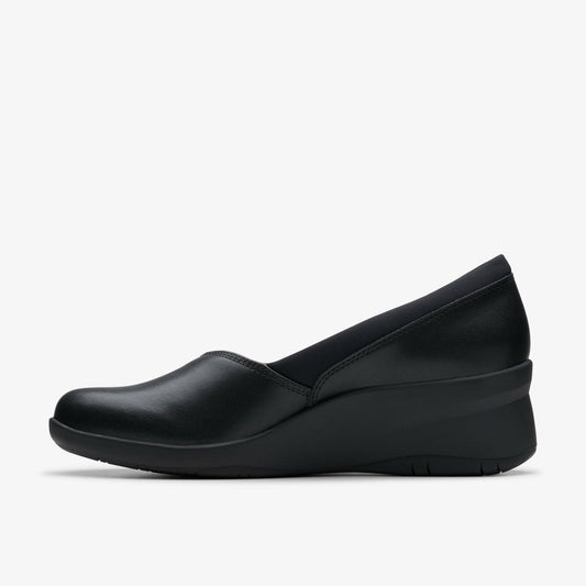 Suttyn Walk Black Leather | Clarks outlet - Women