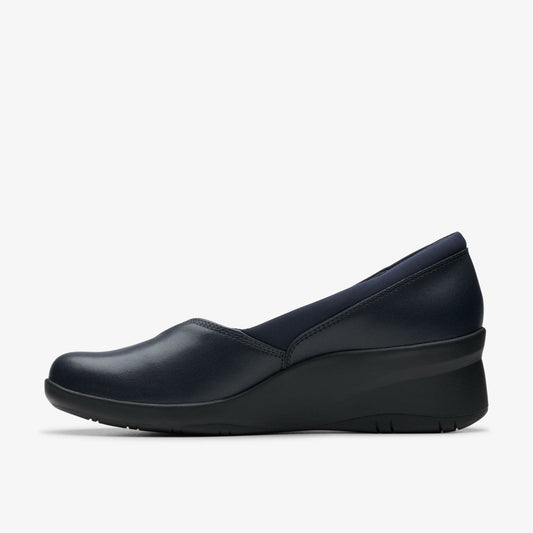 Suttyn Walk Navy Leather | Clarks discount - Women