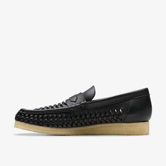 Wallabee Penny Weave Black Leather | Clarks online - Men