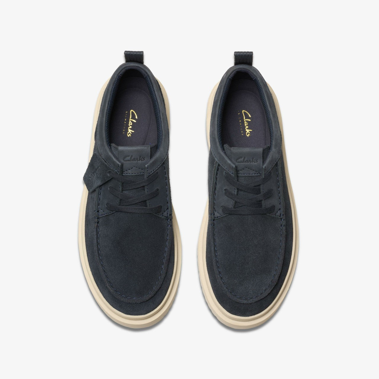 Polden Moc Navy Suede | Clarks for sale - Men