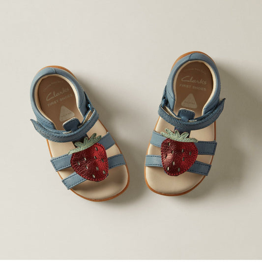 Zora Berry Toddler Blue | Clarks online - Kids / Babies
