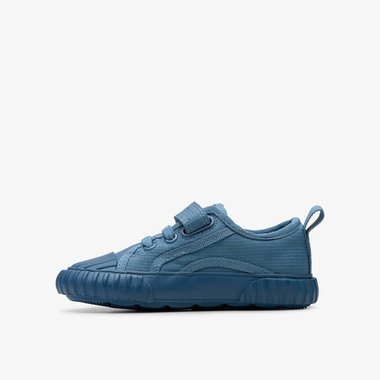 Foxing Stitch Toddler Blue Fabric | Clarks discount - Kids