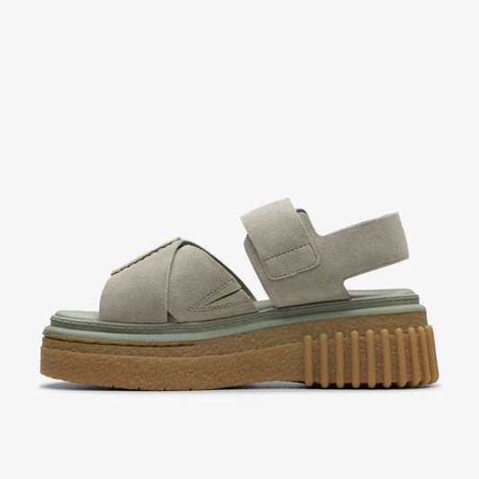 Evamar Wish Light Green Suede | Clarks discount - Women