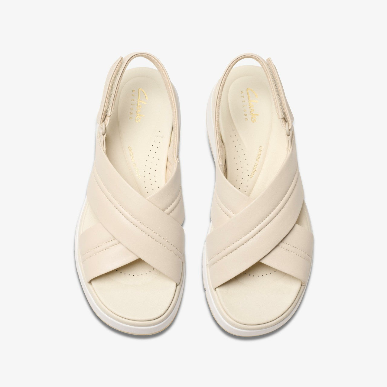 Tuscan Cross Cream Leather | Clarks on Sale - Women