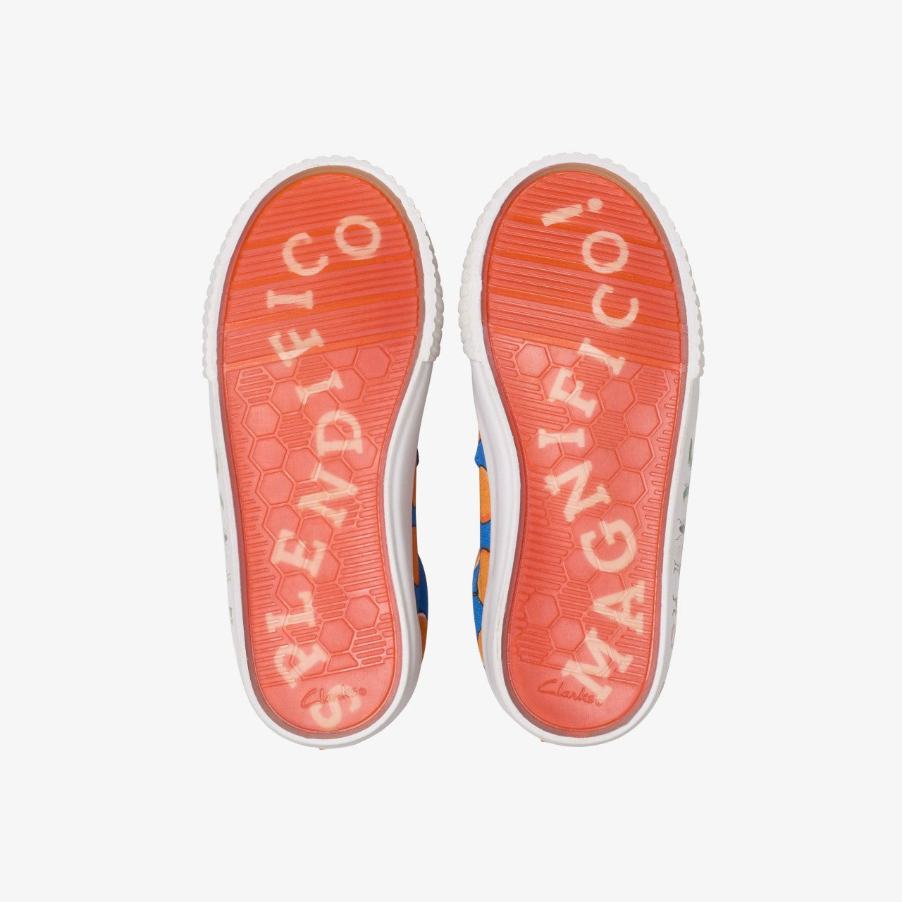 Roald Dahl James & the Giant Peach Foxing Air Kid Blue Canvas | Clarks outlet - Kids