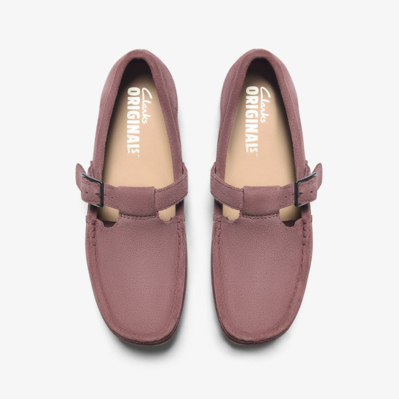 Wallabee T Bar Rose Brown Suede | Clarks online - Women