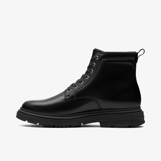 Badbury Hi Waterproof Black Warmlined Leather | Clarks online - Men