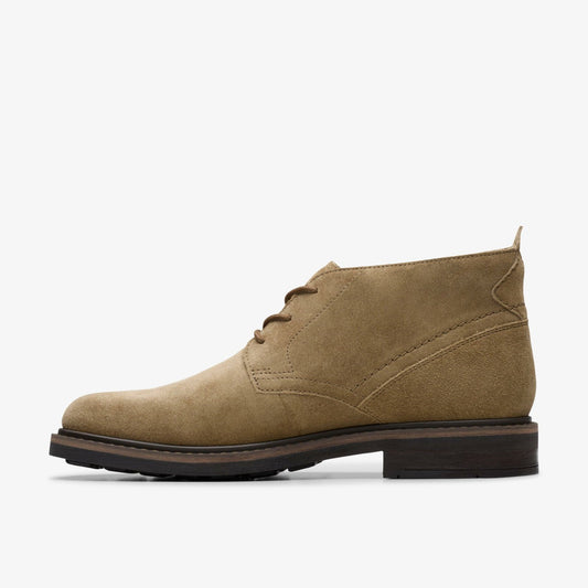 Newford Mid Dark Sand Suede | Clarks outlet - Men