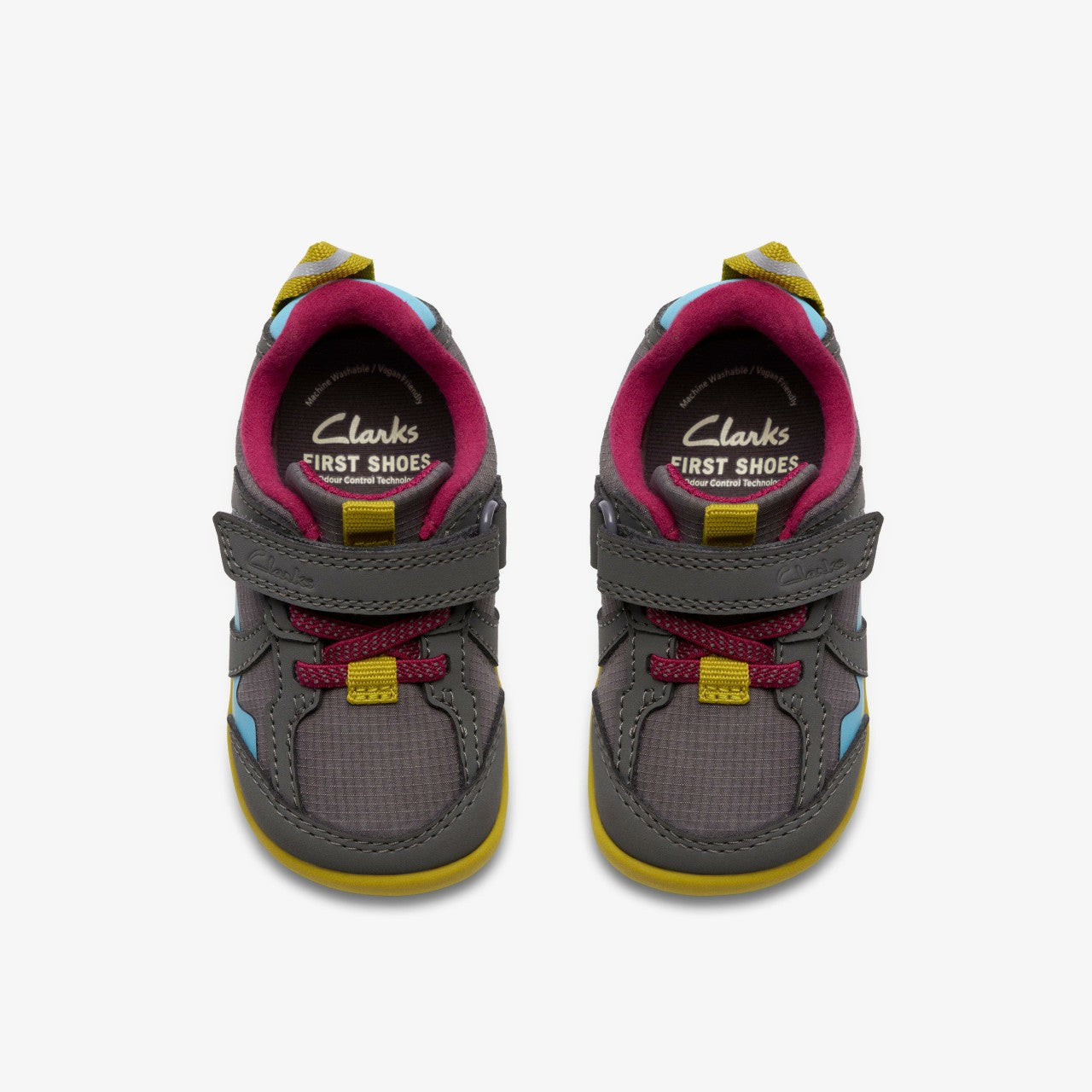 Roamer Hero Toddler Dark Grey Combination | Clarks on Sale - Kids