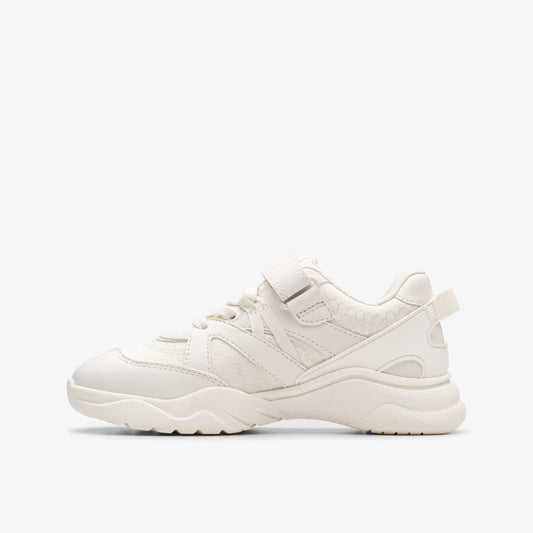 Feather Pace Kid White | Clarks discount - Kids