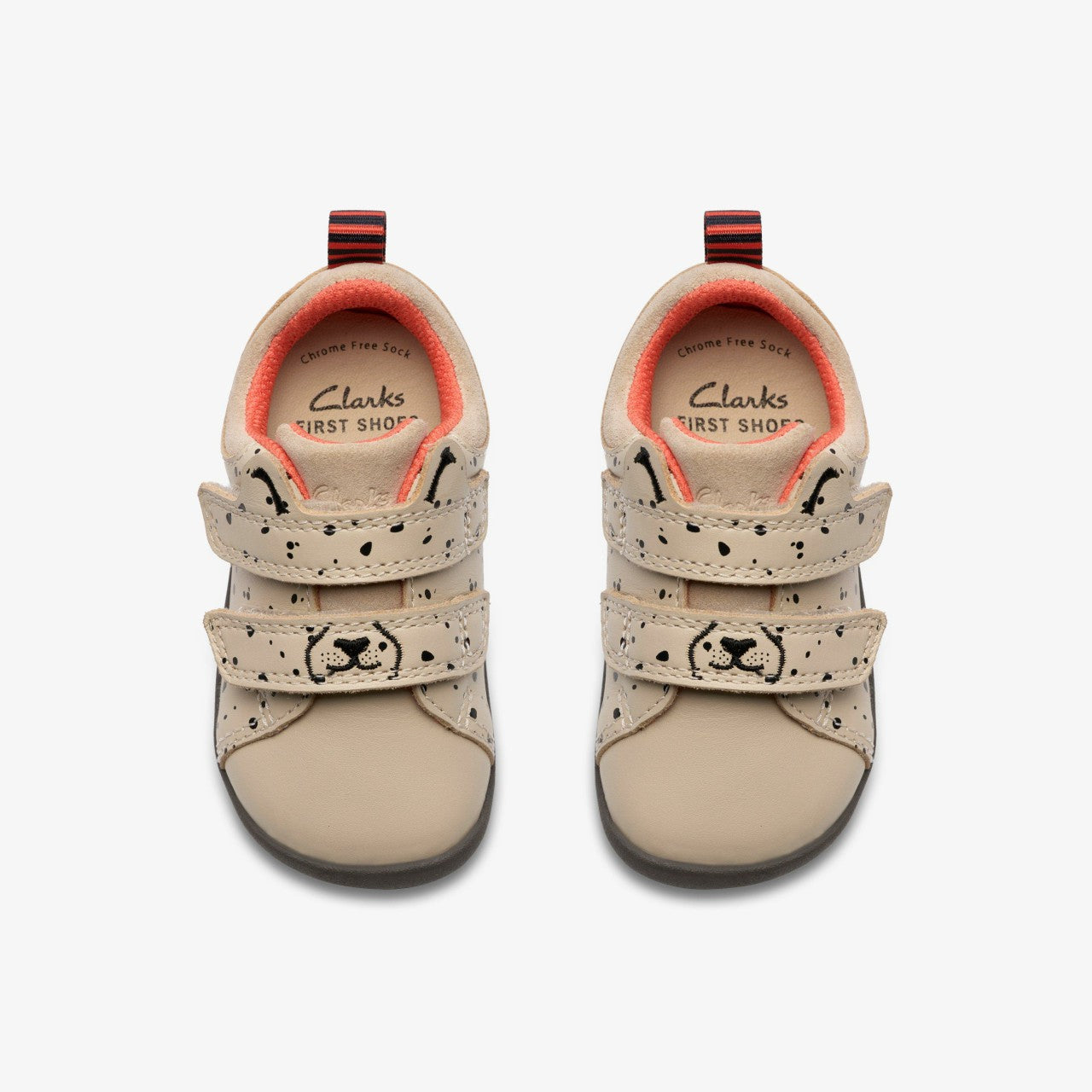 Roamer Wish Toddler Off White Print | Clarks on Sale - Kids