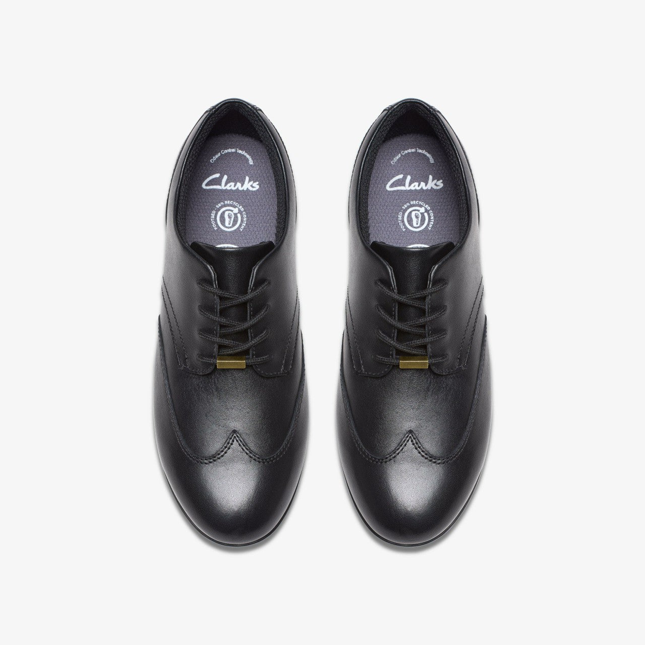 Finja Wing Youth Black Leather | Clarks online - Kids