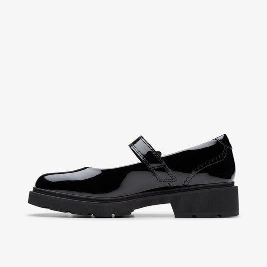 Eris Jane Youth Black Patent | Clarks discount - Kids