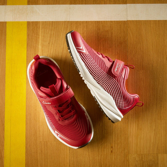 Deyes Dash Kid Red Synthetic | Clarks outlet - Kids