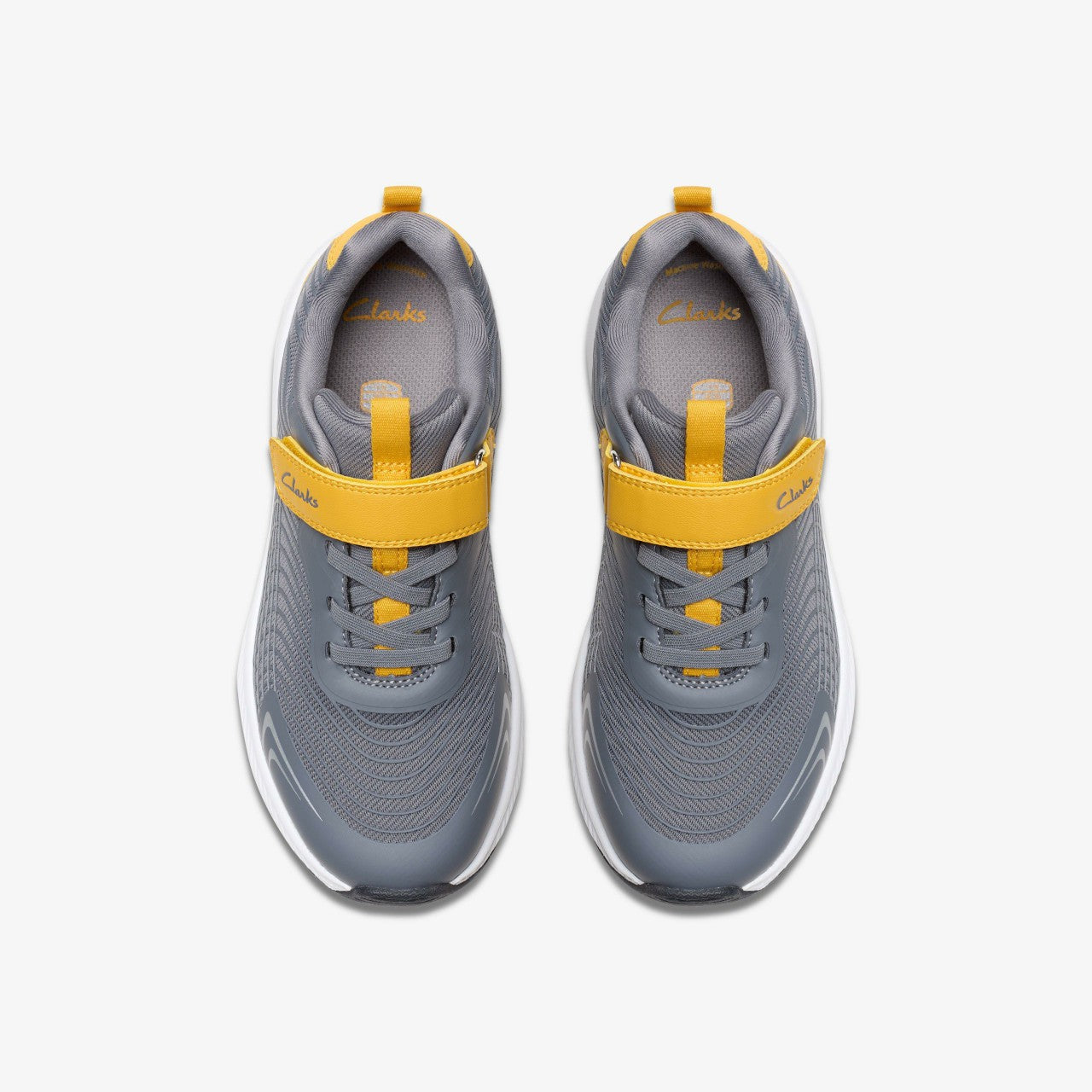 Deyes Dash Kid Grey Synthetic | Clarks Sale - Kids