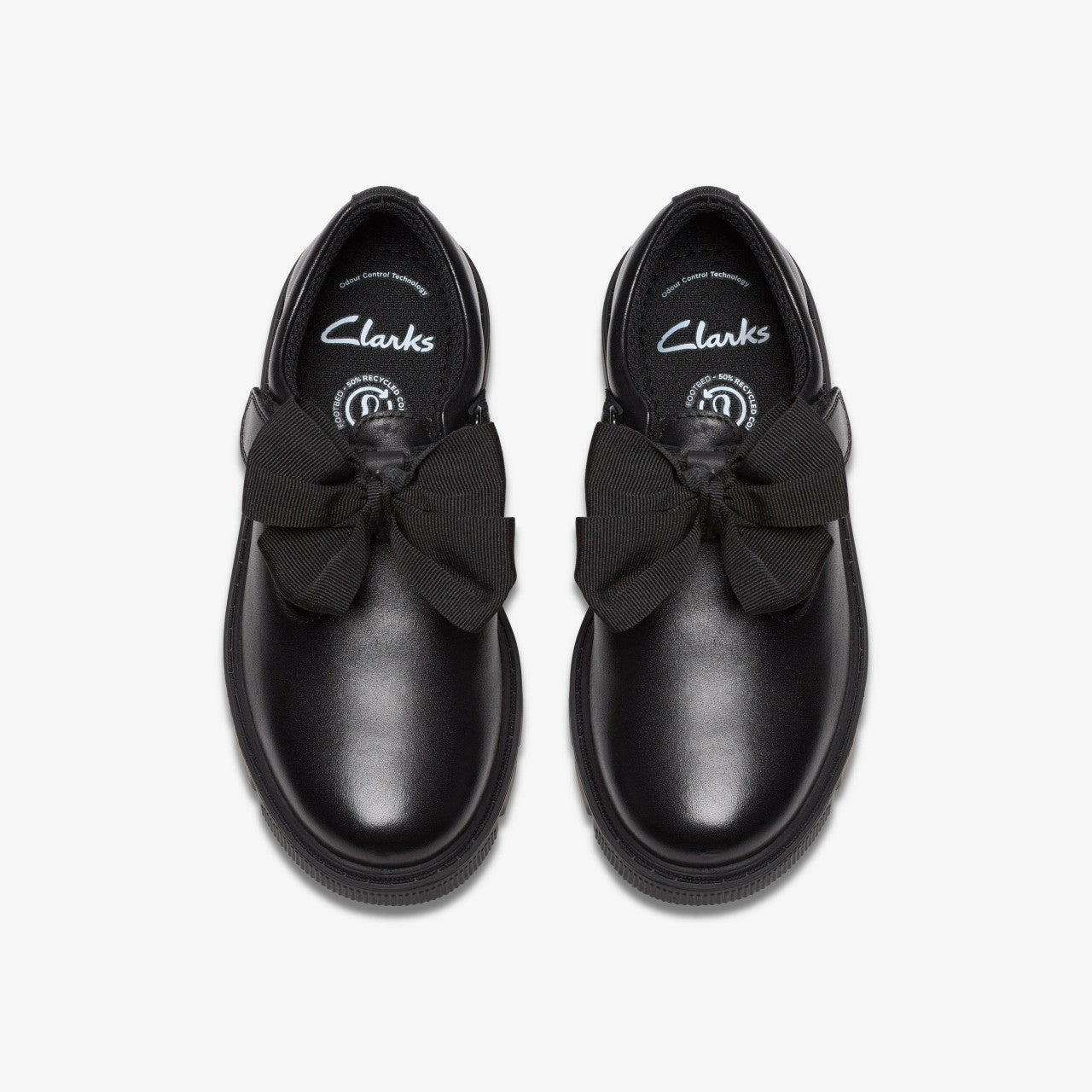 Lorcam Hope Kid Black Leather | Clarks on Sale - Kids