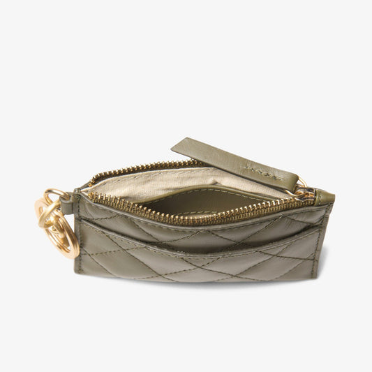 Quilted Card Olive Leather | Clarks discount - Women