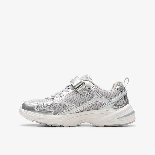Crafton Move Kid Silver Metallic | Clarks for sale - Kids