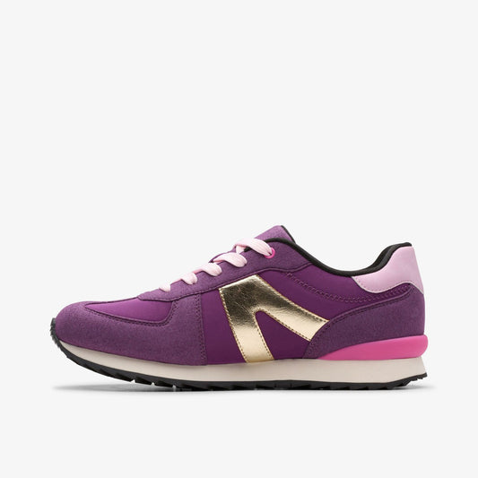 Jaspen Vibe Youth Purple | Clarks on Sale - Kids