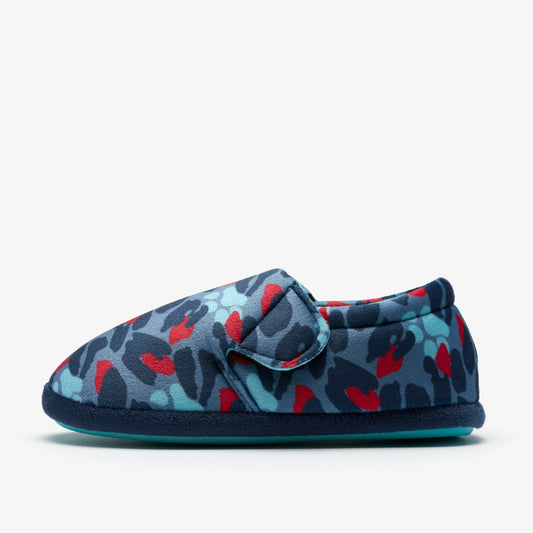 Fluffy Snug Kid Blue Camo Combination | Clarks discount - Kids