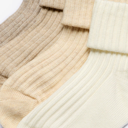 Beige Socks 4 Pack 6-12 months Beige Combination | Clarks on Sale - Kids