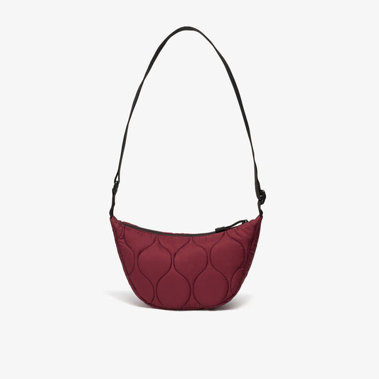 Quilted Trail 2 Strap Crossbody Bag Burgundy - US 5171