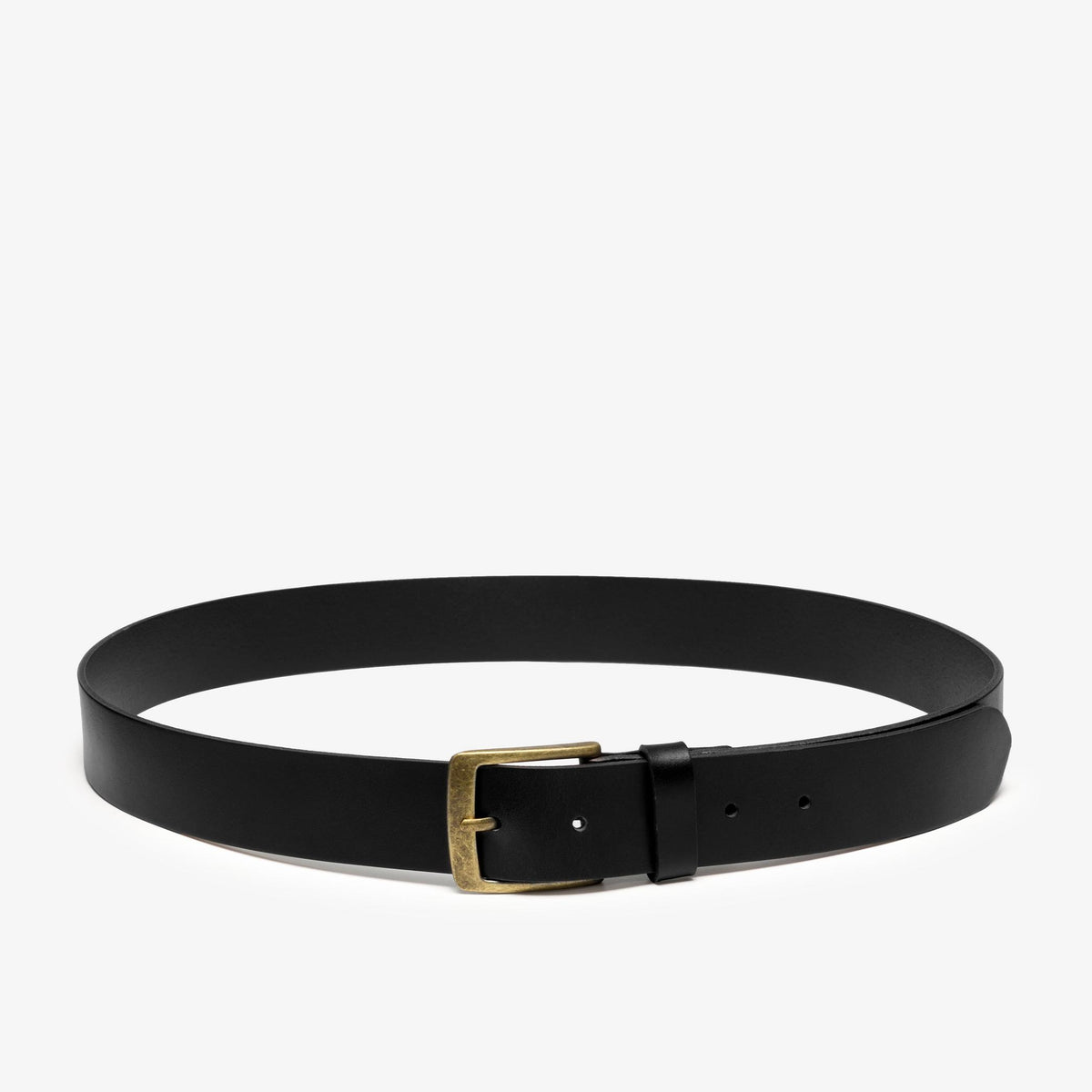 Grain Leather Belt Black - US 0321