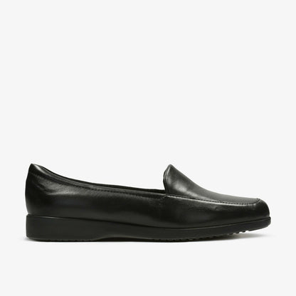 Georgia Loafer Black Leather | Clarks for sale - Women