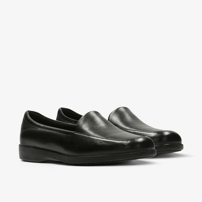 Georgia Loafer Black Leather | Clarks for sale - Women