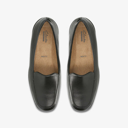 Georgia Loafer Black Leather | Clarks for sale - Women