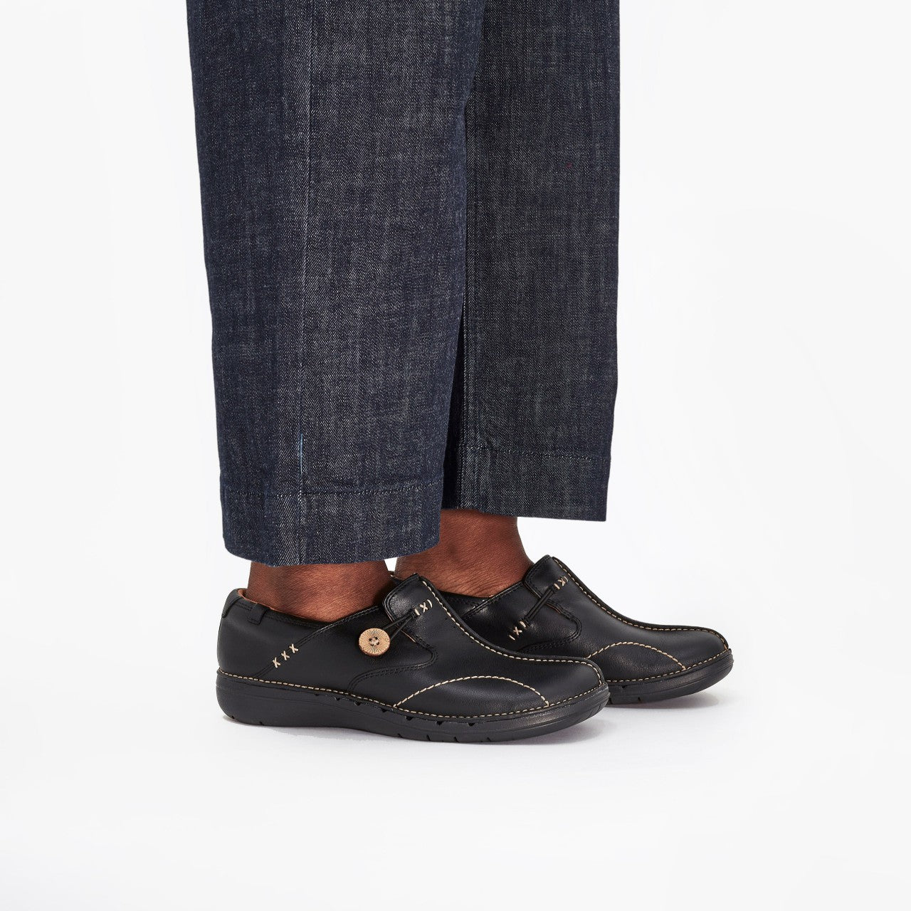 Un Loop Black Leather | Clarks online - Women