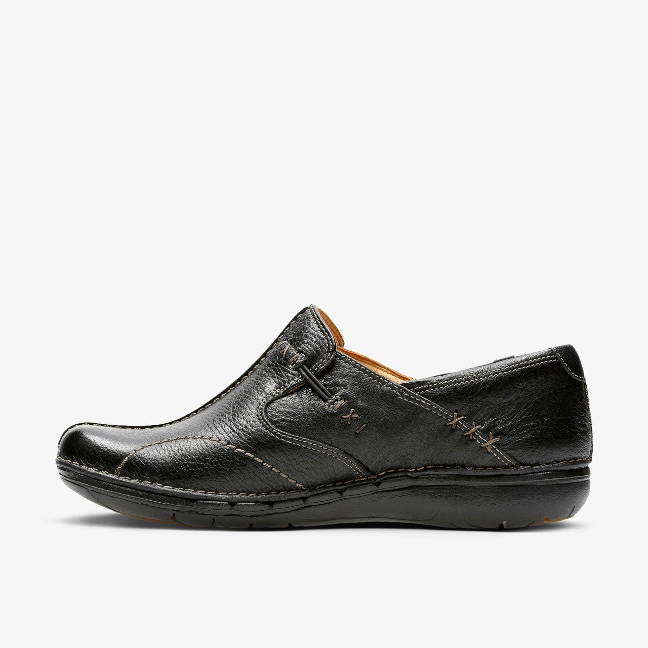 Un Loop Black Leather | Clarks online - Women