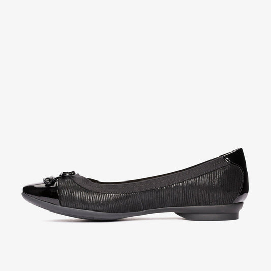 Candra Glow Black Suede | Clarks Sale - Women