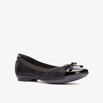 Candra Glow Black Suede | Clarks Sale - Women