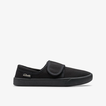 Hopper Run Black Fabric | Clarks discount - Kids
