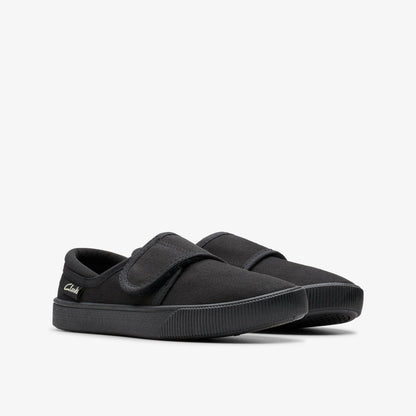 Hopper Run Black Fabric | Clarks discount - Kids