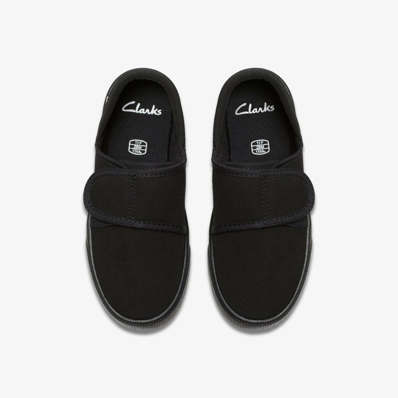 Hopper Run Black Fabric | Clarks discount - Kids