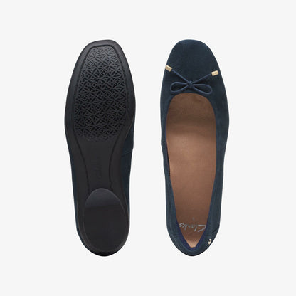 Candra Light Navy Suede | Clarks online - Women